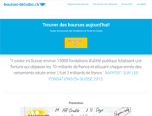 Tablet Screenshot of boursedetudes.ch